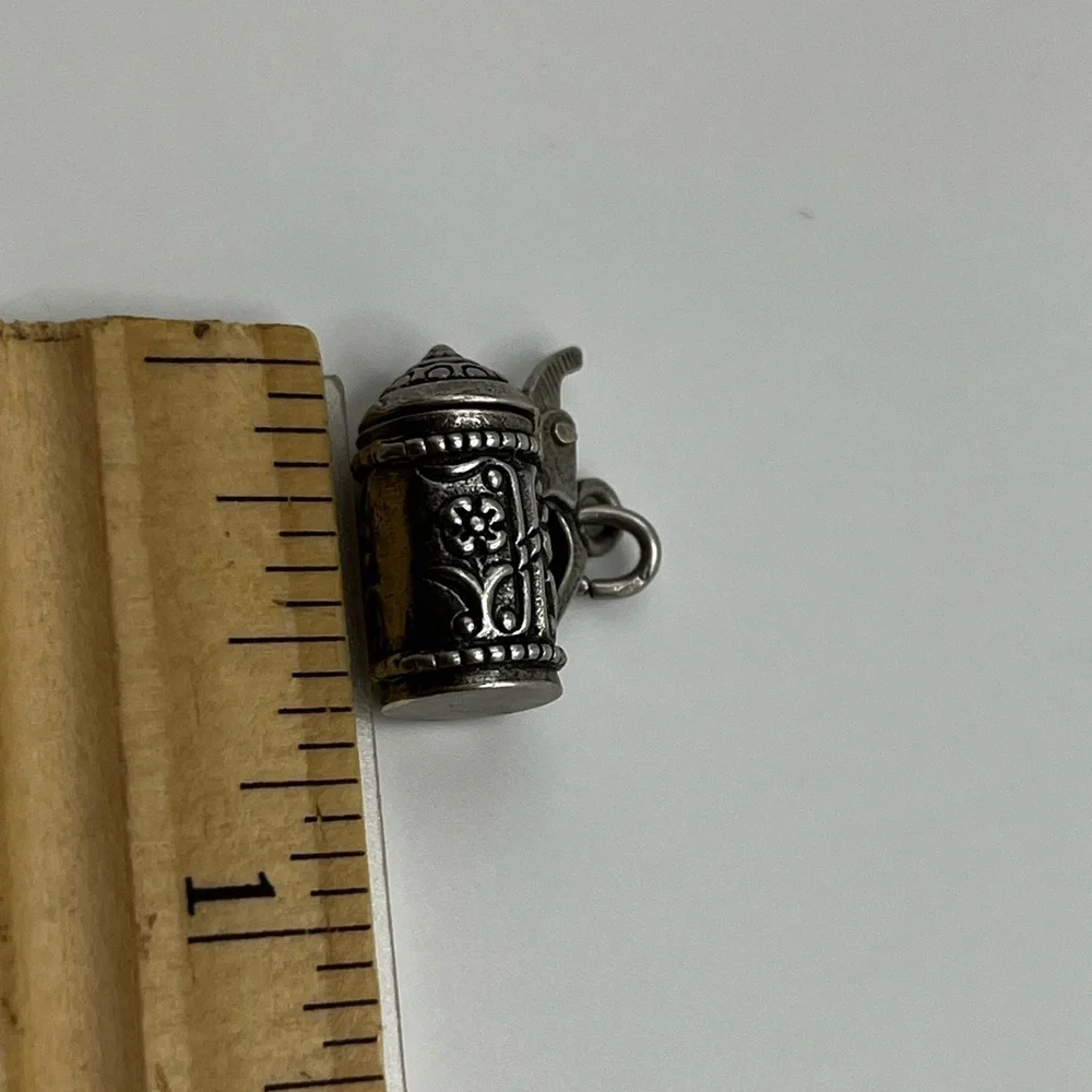 Vintage stein Sterling silver charm pendant